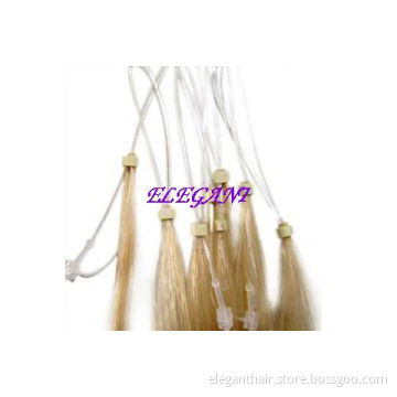 High Quality 100% Human Hair Non-Remy Hair Pre-Bonded Hair Extension 18" Blonde Color Micro Ring Hair Extension
